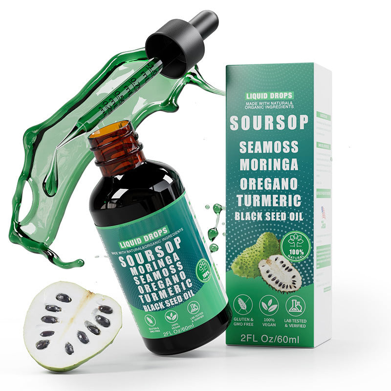Soursop drops liver cleansing with prickly fruit and lychee drops, 10 in 1