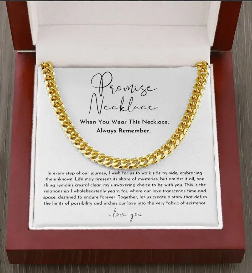 Cuban Chain Jewelry Men's Necklace Gift Set