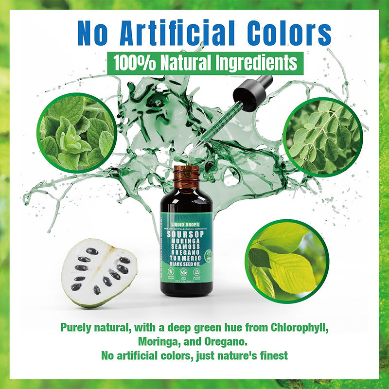 Soursop drops liver cleansing with prickly fruit and lychee drops, 10 in 1