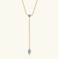 Marquise Moissanite 925 Sterling Silver Necklace